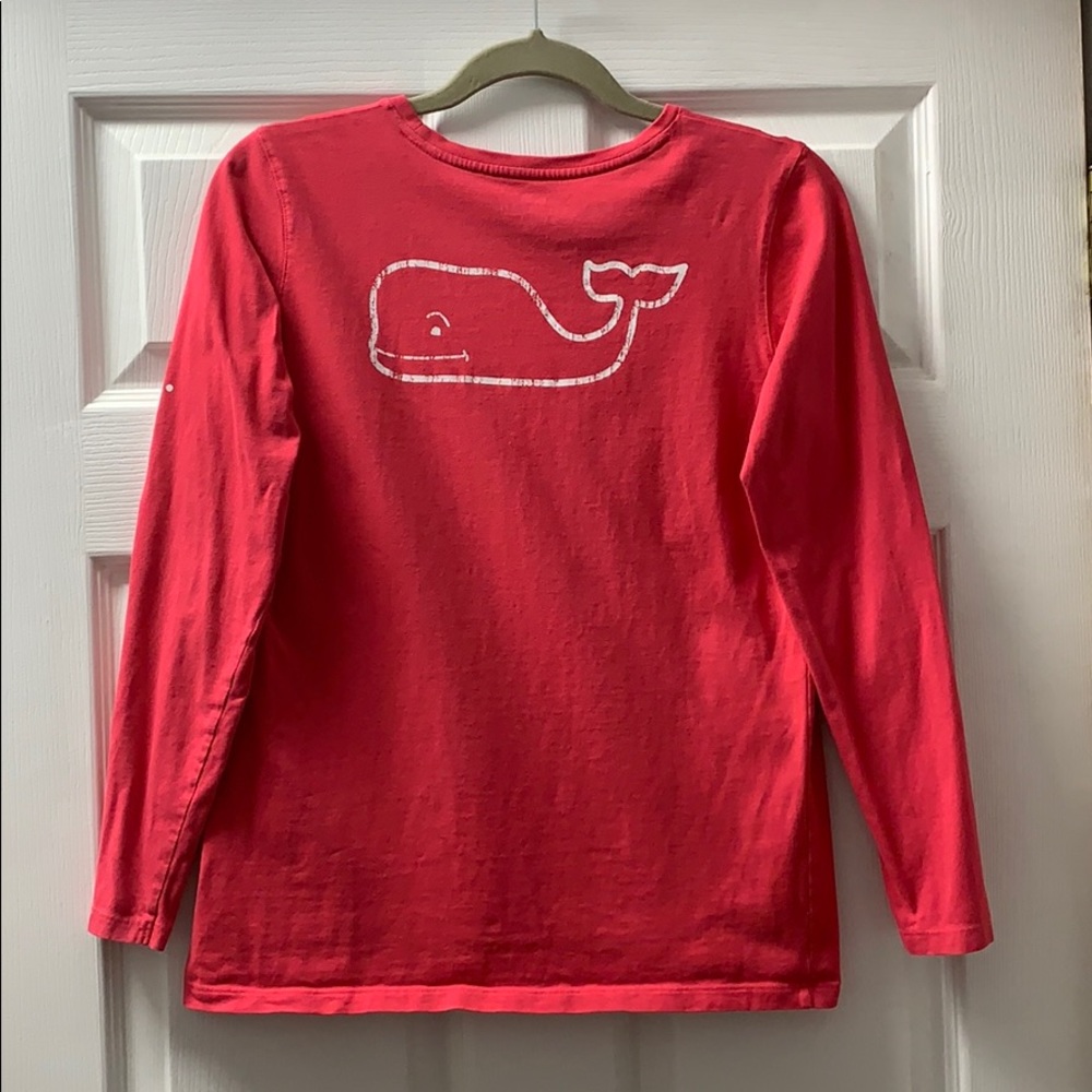Vineyard Vines Girls Graphic LongSleeve Pocket Tee
